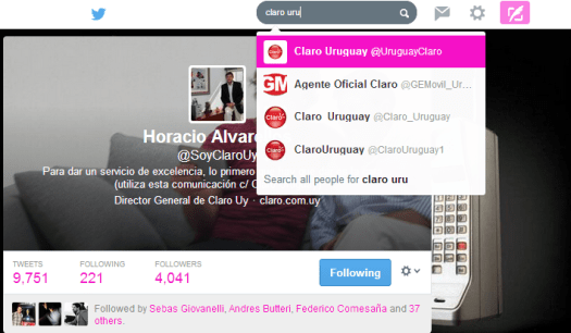 Claro Uruguay en Twitter